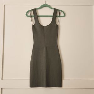 Abercrombie & Fitch Green Knit Bodycon Knit Dress XS